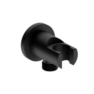 Liquid Red SOLACE Matt Black Hand Shower Holder + Connector