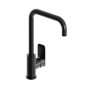 Liquid Red VALOUR Matt Black Single Lever Kitchen Mixer