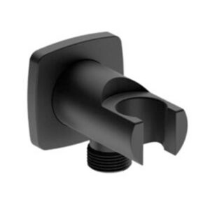 Liquid Red Valour Hand Shower Holder + Connector – Matt Black